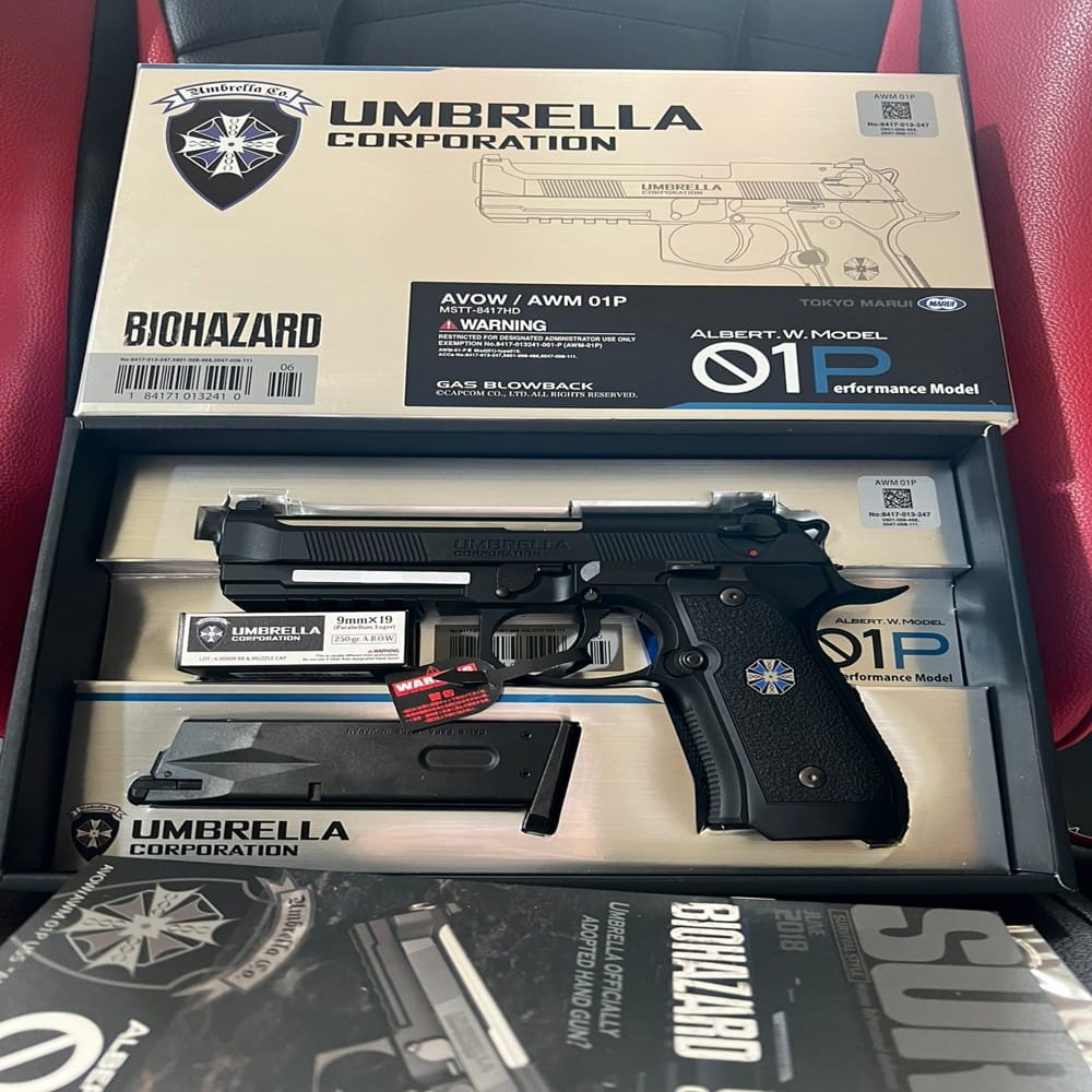 Tokyo Marui Biohazard Albert.W.Model 01P – Umbrella Corporation GBB Airsoft Pistol 6mm (10) Tokyo Marui Biohazard Albert.W.Model 01P – Umbrella Corporation GBB Airsoft Pistol 6mm