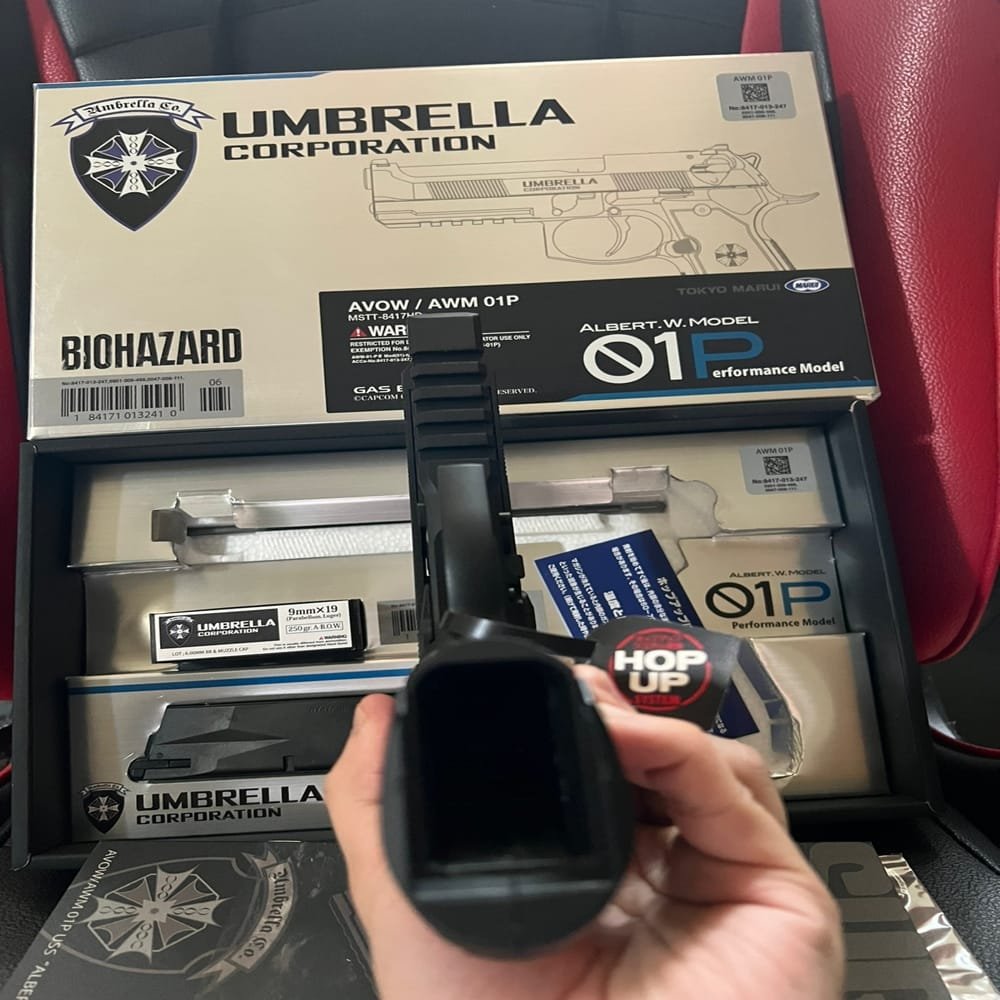 Tokyo Marui Biohazard Albert.W.Model 01P – Umbrella Corporation GBB Airsoft Pistol 6mm (5)