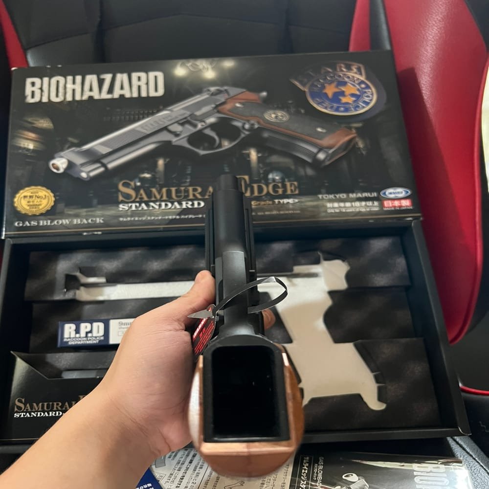 Tokyo Marui Samurai Edge Std. High Grade GBB Airsoft – Resident Evil Biohazard Pistol 6mm (5)