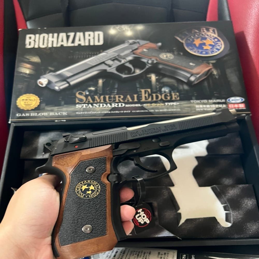 Tokyo Marui Samurai Edge Std. High Grade GBB Airsoft – Resident Evil Biohazard Pistol 6mm (6)