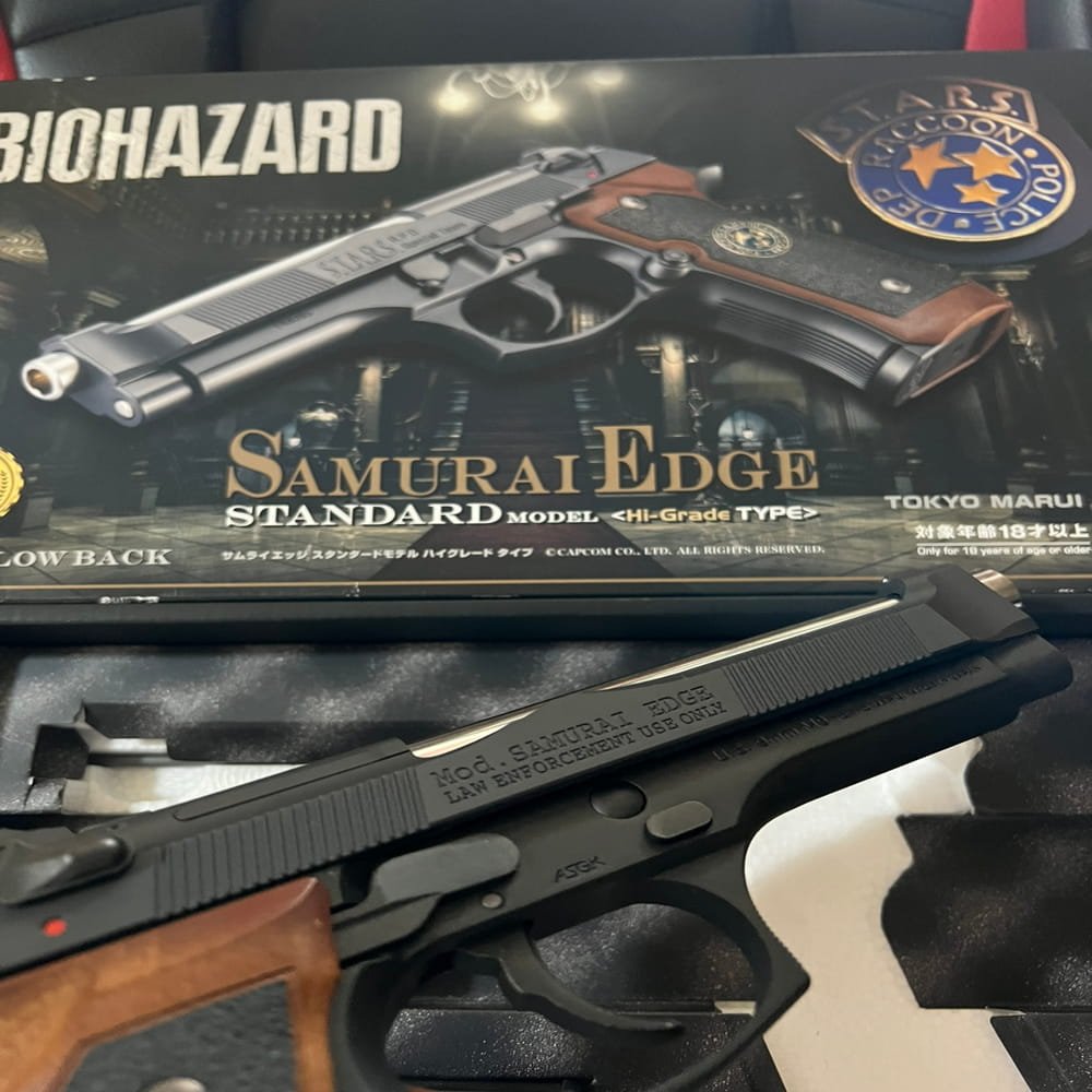 Tokyo Marui Samurai Edge Std. High Grade GBB Airsoft – Resident Evil Biohazard Pistol 6mm (7)